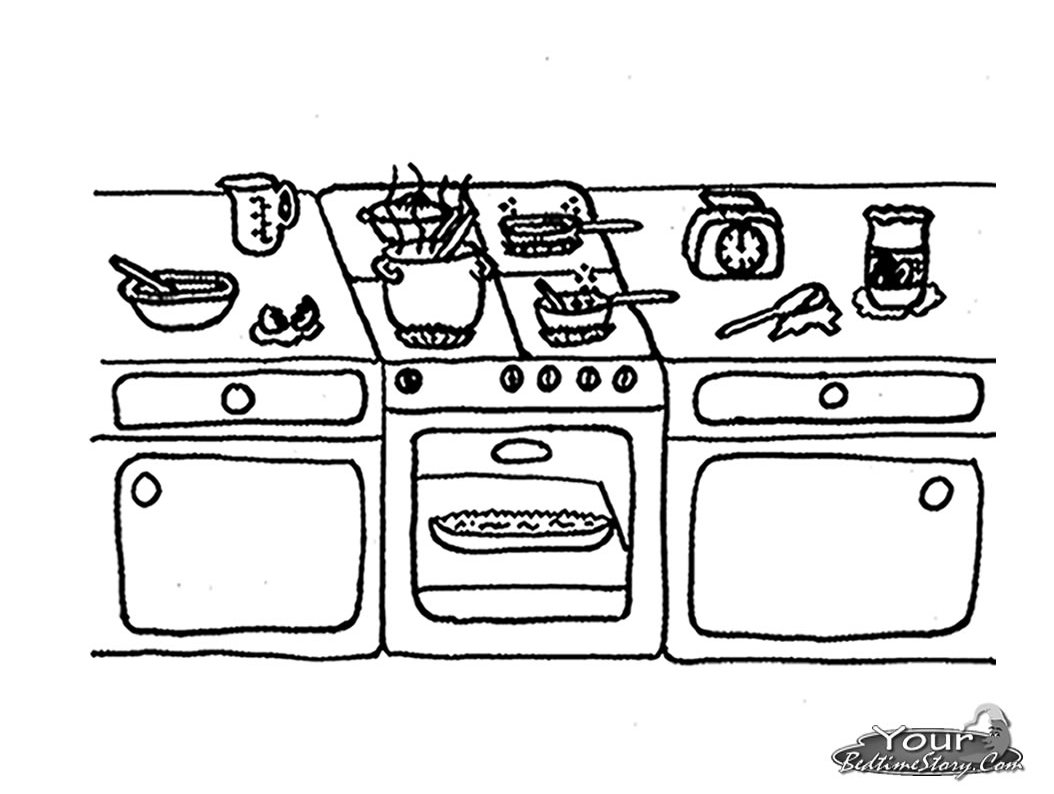 Dibujos De Cocina 63543 Edificios Y Arquitectura Para Colorear