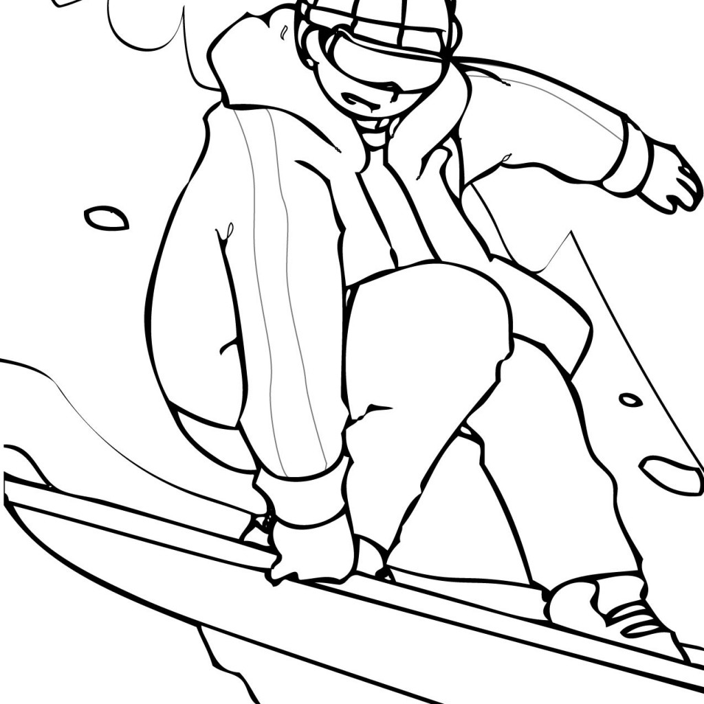 Snowboard Transporte Dibujos Para Colorear E Imprimir Gratis