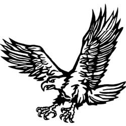 Dibujo para colorear: Águila (Animales) #288 - Dibujos para Colorear e Imprimir Gratis
