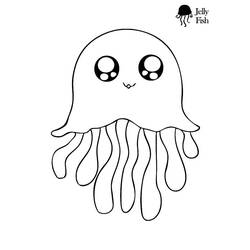 Dibujo para colorear: Medusa (Animales) #20411 - Dibujos para Colorear e Imprimir Gratis