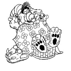 Dibujo para colorear: Alf (Dibujos animados) #33690 - Dibujos para Colorear e Imprimir Gratis