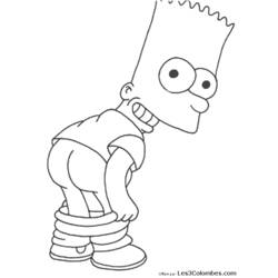 Dibujo para colorear: Simpsons (Dibujos animados) #23795 - Dibujos para Colorear e Imprimir Gratis