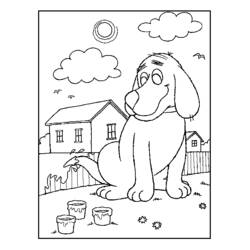Dibujo para colorear: Caseta del perro (Edificios y Arquitectura) #62433 - Dibujos para Colorear e Imprimir Gratis