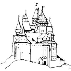 Dibujo para colorear: Castillo (Edificios y Arquitectura) #62324 - Dibujos para Colorear e Imprimir Gratis