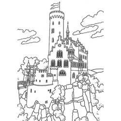 Dibujo para colorear: Palacio (Edificios y Arquitectura) #62592 - Dibujos para Colorear e Imprimir Gratis