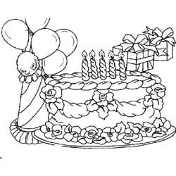Dibujo para colorear: Aniversario (Fiestas y ocasiones especiales) #57077 - Dibujos para Colorear e Imprimir Gratis