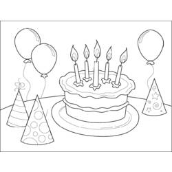 Dibujo para colorear: Aniversario (Fiestas y ocasiones especiales) #57081 - Dibujos para Colorear e Imprimir Gratis