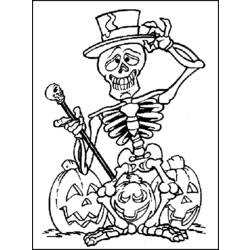 Dibujo para colorear: Día de los Muertos (Fiestas y ocasiones especiales) #60192 - Dibujos para Colorear e Imprimir Gratis