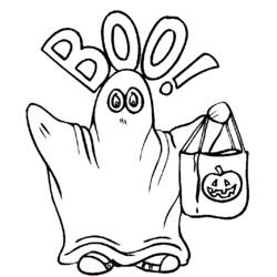 Dibujo para colorear: Halloween (Fiestas y ocasiones especiales) #55147 - Dibujos para Colorear e Imprimir Gratis