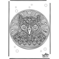 Dibujo para colorear: Mandalas Animales (Mandalas) #22697 - Dibujos para Colorear e Imprimir Gratis