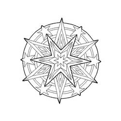 Dibujo para colorear: Mandalas Estrella (Mandalas) #117953 - Dibujos para Colorear e Imprimir Gratis
