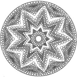 Dibujo para colorear: Mandalas Estrella (Mandalas) #117957 - Dibujos para Colorear e Imprimir Gratis