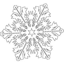 Dibujo para colorear: Copo de nieve (Naturaleza) #160458 - Dibujos para Colorear e Imprimir Gratis