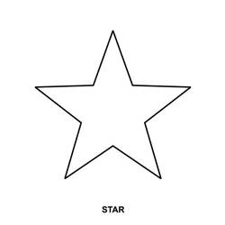 Dibujo para colorear: Estrella (Naturaleza) #155881 - Dibujos para Colorear e Imprimir Gratis