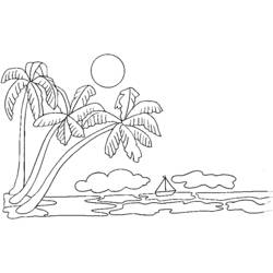 Dibujo para colorear: Palma (Naturaleza) #161199 - Dibujos para Colorear e Imprimir Gratis