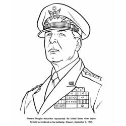 Dibujo para colorear: Militar (Ocupaciones) #102360 - Dibujos para Colorear e Imprimir Gratis