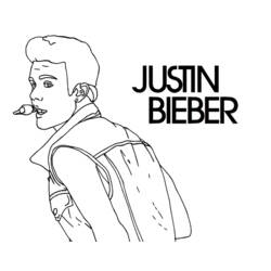 Dibujo para colorear: Justin Bieber (Persona famosa) #122466 - Dibujos para Colorear e Imprimir Gratis