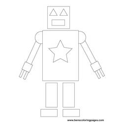 Dibujo para colorear: Robot (Personajes) #106655 - Dibujos para Colorear e Imprimir Gratis