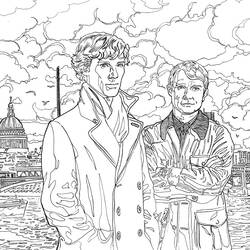 Dibujo para colorear: Sherlock (Programas de televisión) #153363 - Dibujos para Colorear e Imprimir Gratis