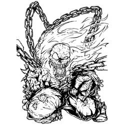 Dibujo para colorear: Ghost Rider (Superhéroes) #82058 - Dibujos para Colorear e Imprimir Gratis