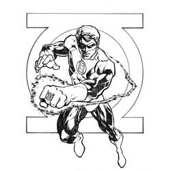 Dibujo para colorear: Green Lantern (Superhéroes) #81299 - Dibujos para Colorear e Imprimir Gratis