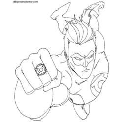Dibujo para colorear: Green Lantern (Superhéroes) #81507 - Dibujos para Colorear e Imprimir Gratis