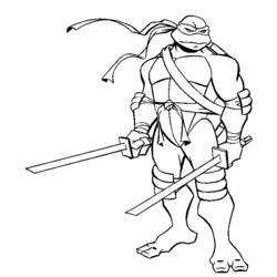Dibujo para colorear: Ninja Turtles (Superhéroes) #75353 - Dibujos para Colorear e Imprimir Gratis