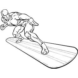 Dibujos para colorear: Silver Surfer - Dibujos para Colorear e Imprimir Gratis