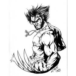 Dibujo para colorear: Wolverine (Superhéroes) #74842 - Dibujos para Colorear e Imprimir Gratis