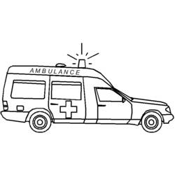 Dibujo para colorear: Ambulance (Transporte) #136752 - Dibujos para Colorear e Imprimir Gratis