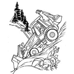 Dibujo para colorear: Bulldozer / Mecanic Shovel (Transporte) #141712 - Dibujos para Colorear e Imprimir Gratis