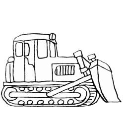 Dibujo para colorear: Bulldozer / Mecanic Shovel (Transporte) #141727 - Dibujos para Colorear e Imprimir Gratis