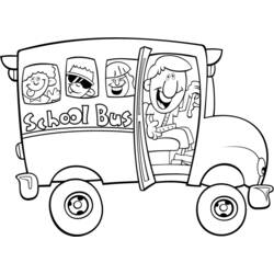 Dibujo para colorear: Bus (Transporte) #135379 - Dibujos para Colorear e Imprimir Gratis