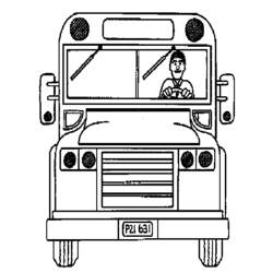 Dibujo para colorear: Bus (Transporte) #135458 - Dibujos para Colorear e Imprimir Gratis