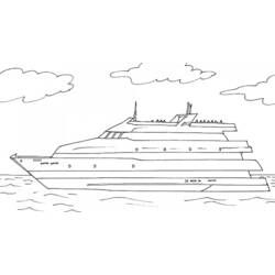 Dibujo para colorear: Cruise ship / Paquebot (Transporte) #140700 - Dibujos para Colorear e Imprimir Gratis