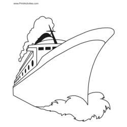 Dibujo para colorear: Cruise ship / Paquebot (Transporte) #140786 - Dibujos para Colorear e Imprimir Gratis