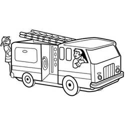 Dibujo para colorear: Firetruck (Transporte) #135803 - Dibujos para Colorear e Imprimir Gratis