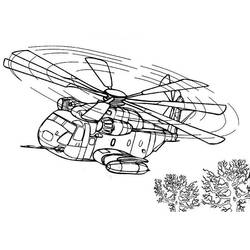 Dibujo para colorear: Helicopter (Transporte) #136085 - Dibujos para Colorear e Imprimir Gratis