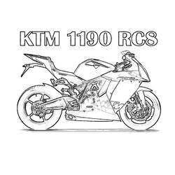Dibujo para colorear: Motorcycle (Transporte) #136257 - Dibujos para Colorear e Imprimir Gratis