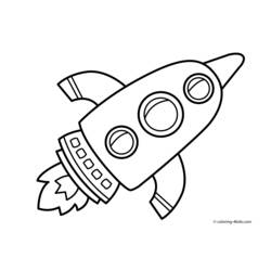 Dibujo para colorear: Rocket (Transporte) #140272 - Dibujos para Colorear e Imprimir Gratis