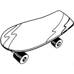 Dibujo para colorear: Skateboard (Transporte) #139308 - Dibujos para Colorear e Imprimir Gratis