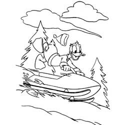 Dibujo para colorear: Snowmobile / Skidoo (Transporte) #139609 - Dibujos para Colorear e Imprimir Gratis