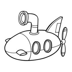 Dibujo para colorear: Submarine (Transporte) #137700 - Dibujos para Colorear e Imprimir Gratis
