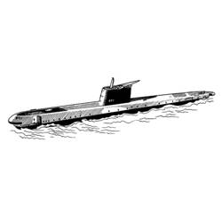 Dibujo para colorear: Submarine (Transporte) #137752 - Dibujos para Colorear e Imprimir Gratis