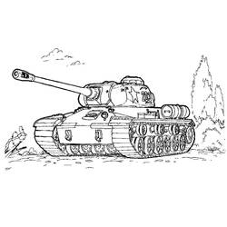 Dibujo para colorear: Tank (Transporte) #138001 - Dibujos para Colorear e Imprimir Gratis