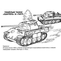 Dibujo para colorear: Tank (Transporte) #138010 - Dibujos para Colorear e Imprimir Gratis