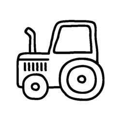 Dibujo para colorear: Tractor (Transporte) #142041 - Dibujos para Colorear e Imprimir Gratis