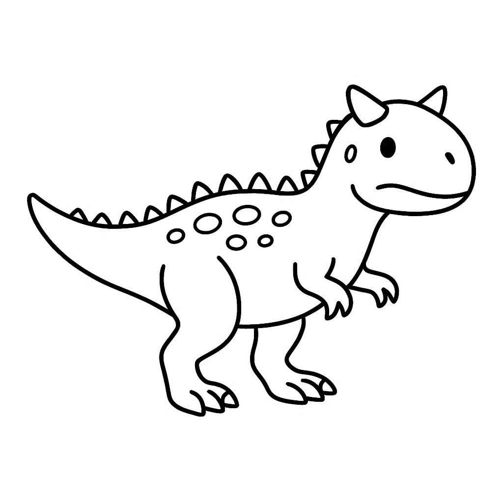 Dibujo gratuito Carnotauro #221223 de la coleccion Animales Prehistóricos para imprimir