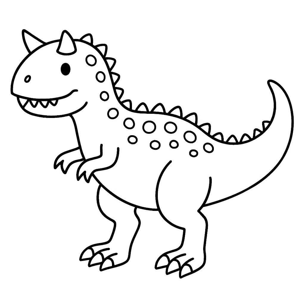 Dibujo gratuito Carnotauro #221231 de la coleccion Animales Prehistóricos para imprimir