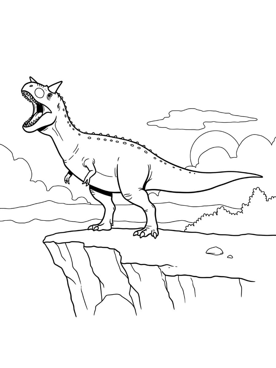 Dibujo gratuito Carnotauro #221239 de la coleccion Animales Prehistóricos para imprimir